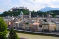 View over Unesco-listed Altstadt in Salzburg.